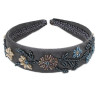 Beaded Flowers Head Band
