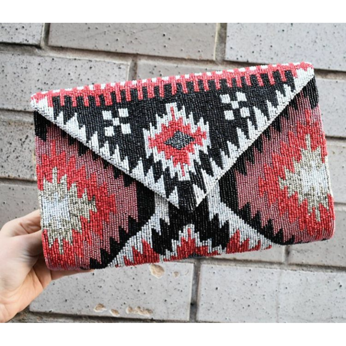 Navajo Print Oversized Envelope Clutch