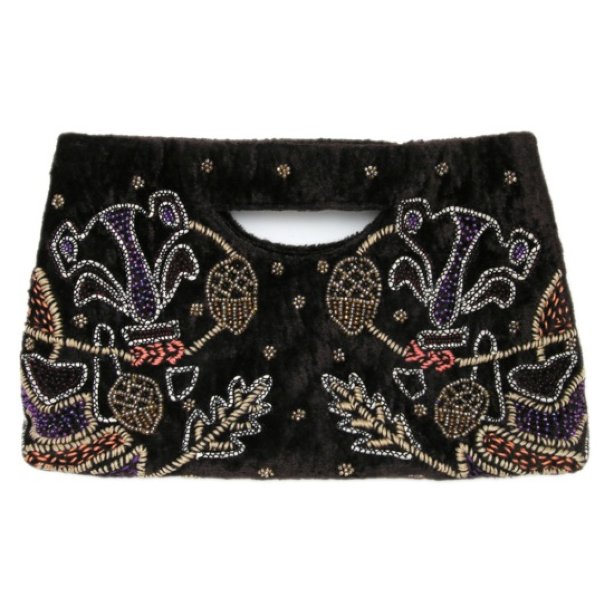 Abstract Design Velvet Tote  