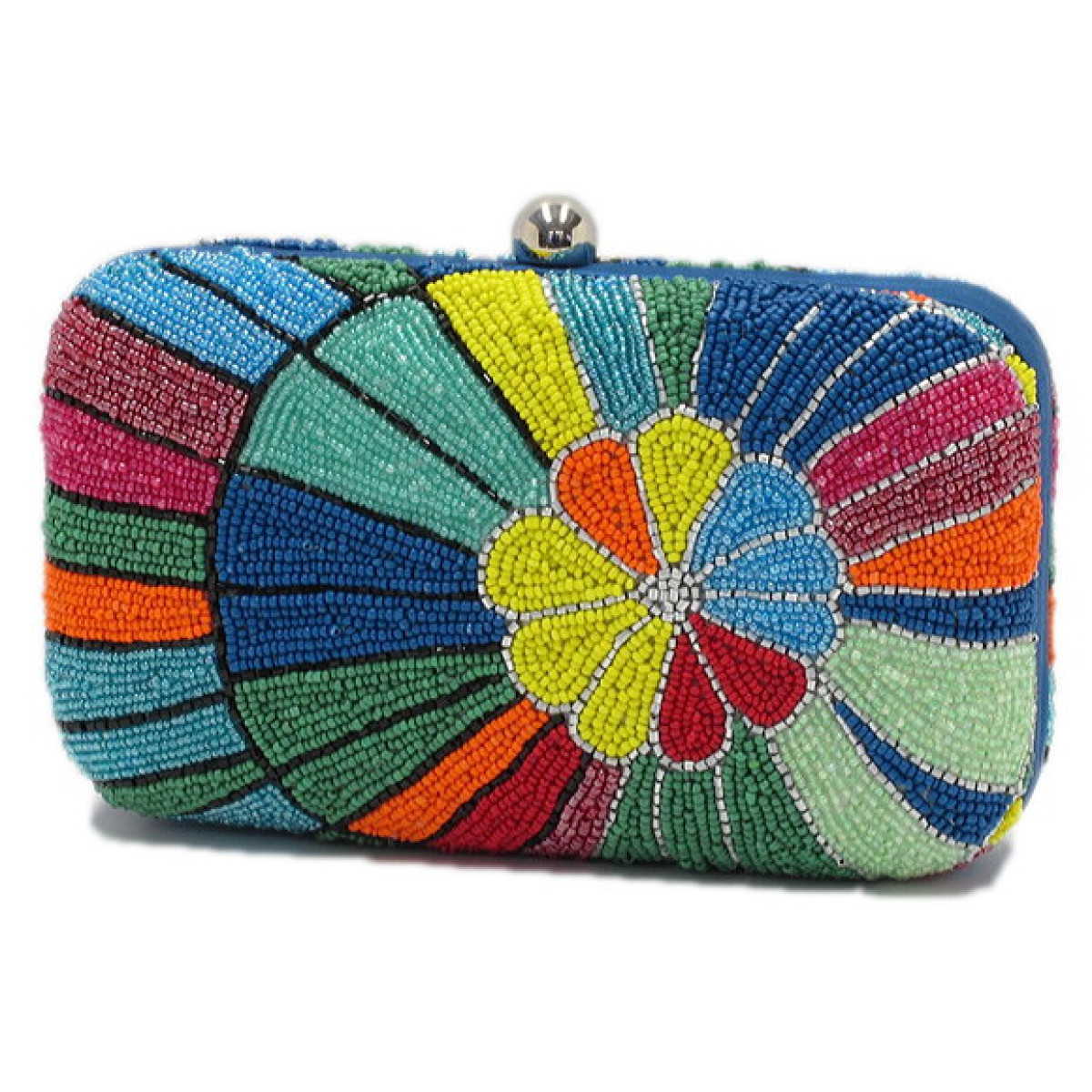 Beaded Box Bag Floral Burst