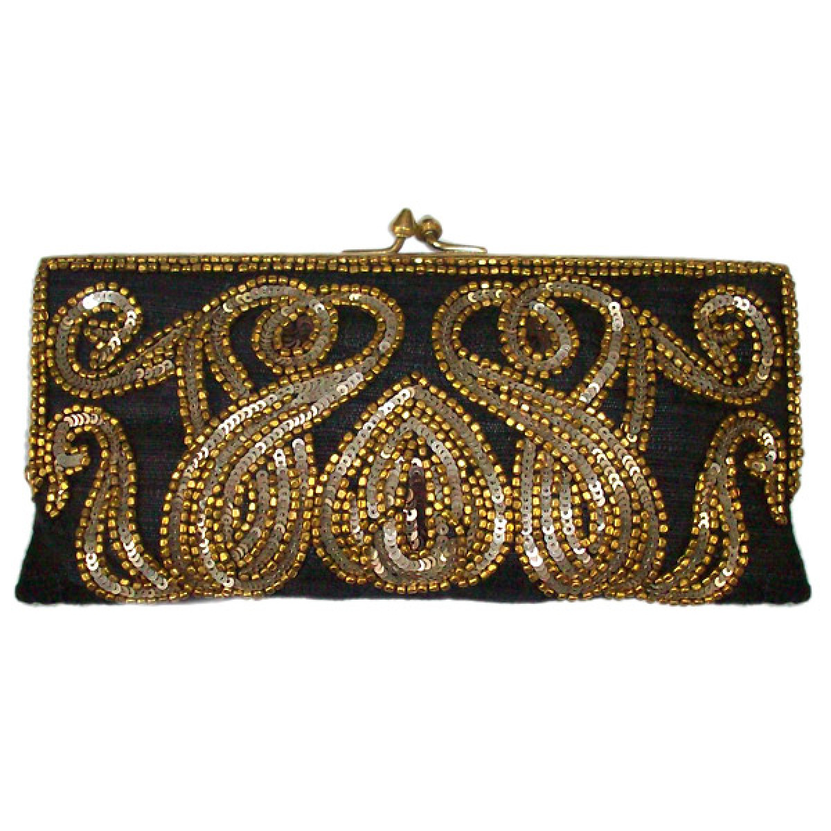 Beaded Silk Clutch