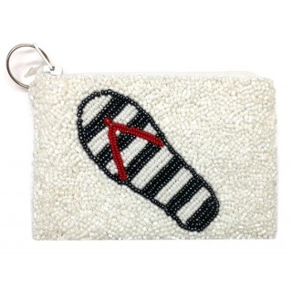 Beaded Slippers Coin Purse