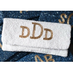 Block Monogram Clutch