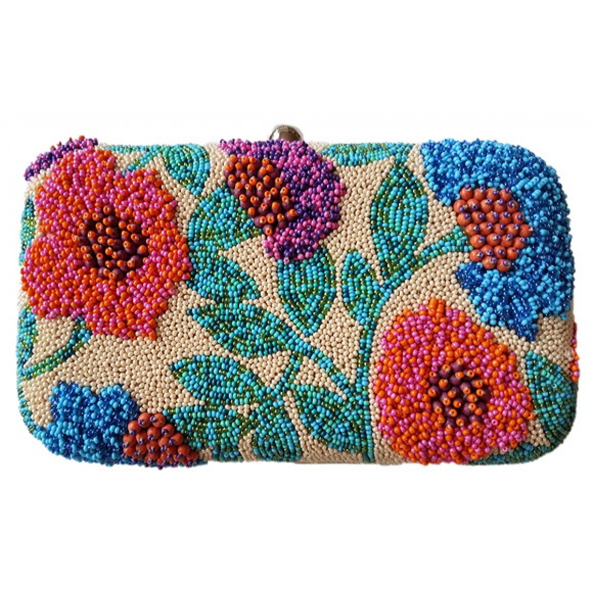 Box Clutch Abstract Flowers