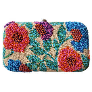 Box Clutch Abstract Flowers Box Clutch Abstract Flowers