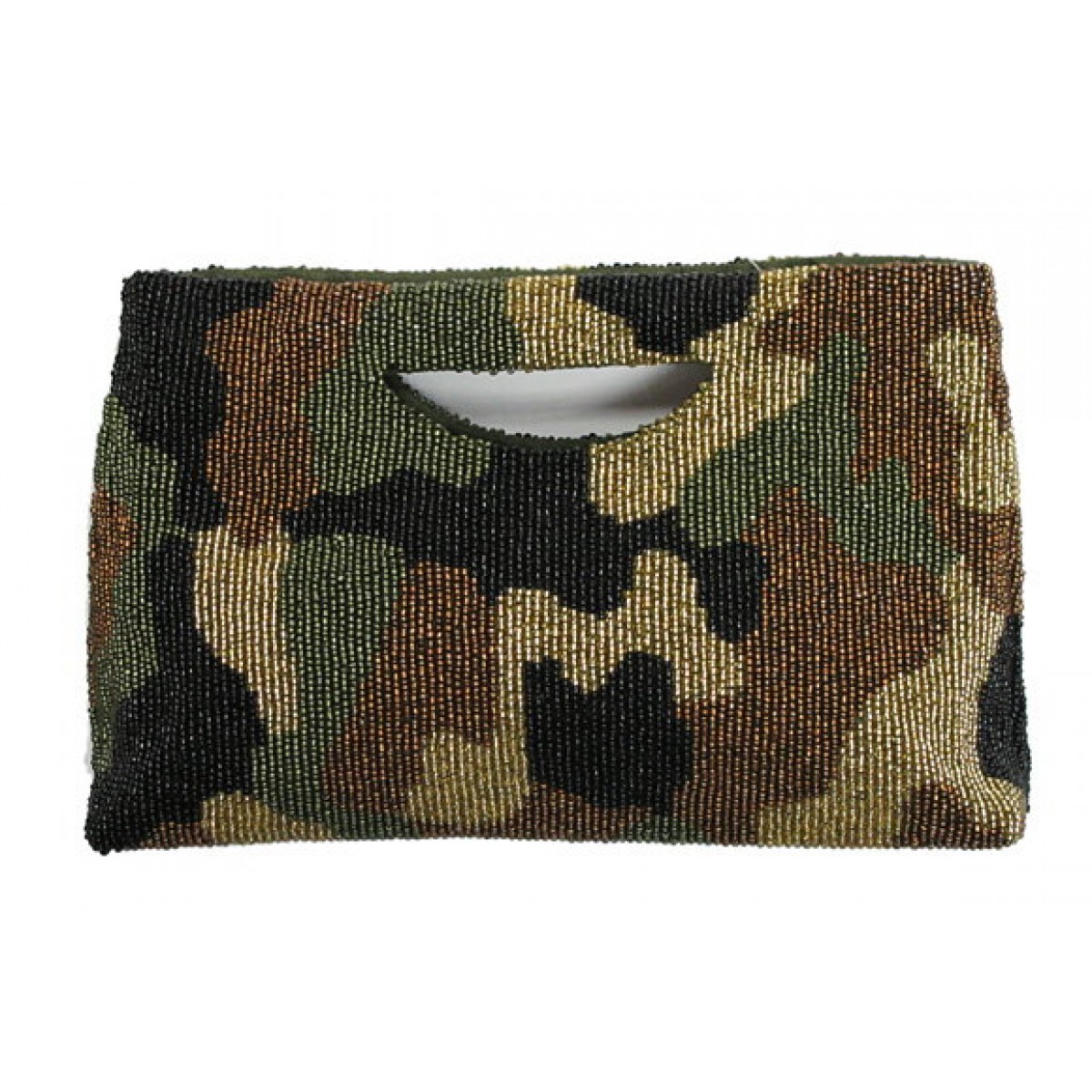 Camouflage Beaded Bag