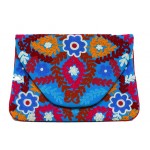 Canvas Embroidered Clutch