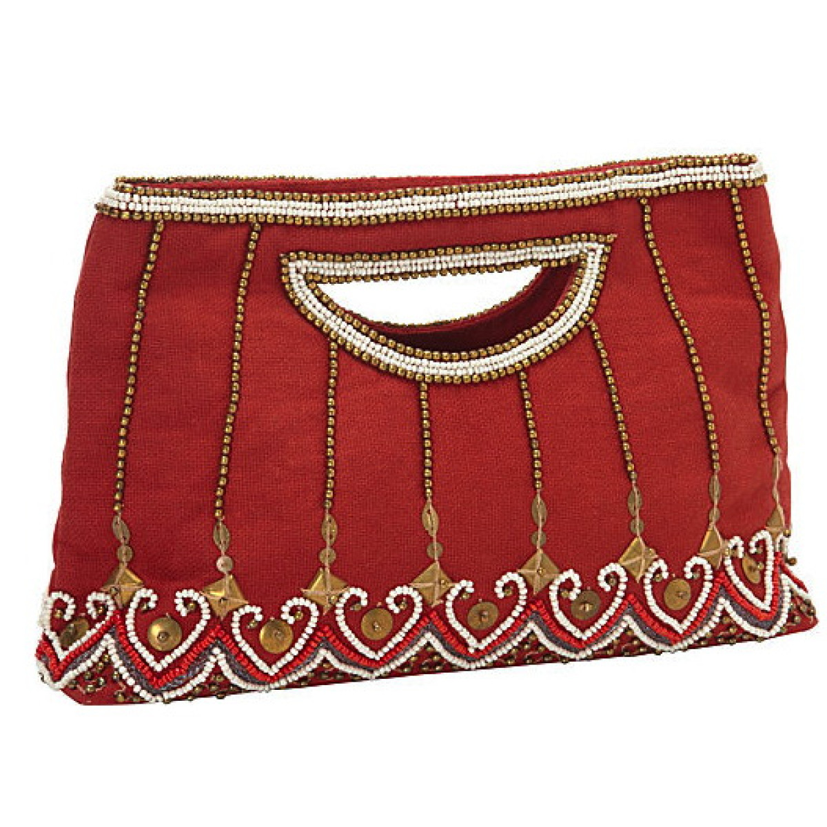 Canvas Tote with Beaded Embellishments