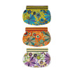 Clutch with Embroidered Flowers