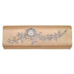 Clutch with a Crystal Floral Design
