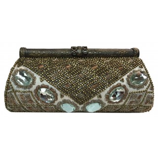 Clutch with Crystal Stones