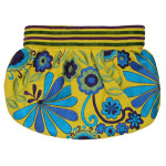 Clutch with Embroidered Flowers