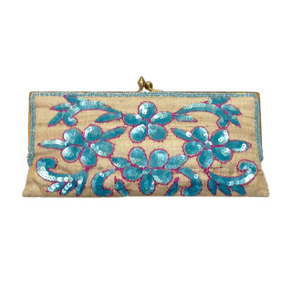 Clutch with Floral Sequin Clutch with Floral Sequin