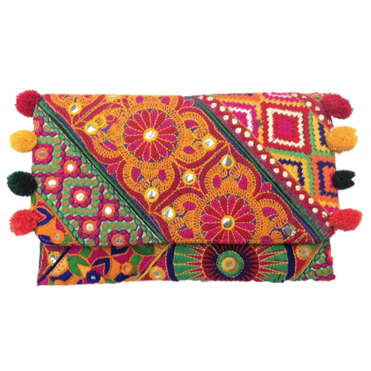 Clutch with Jaipur Embroidery