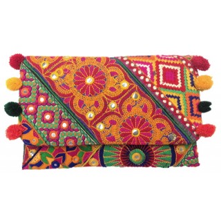 Clutch with Jaipur Embroidery