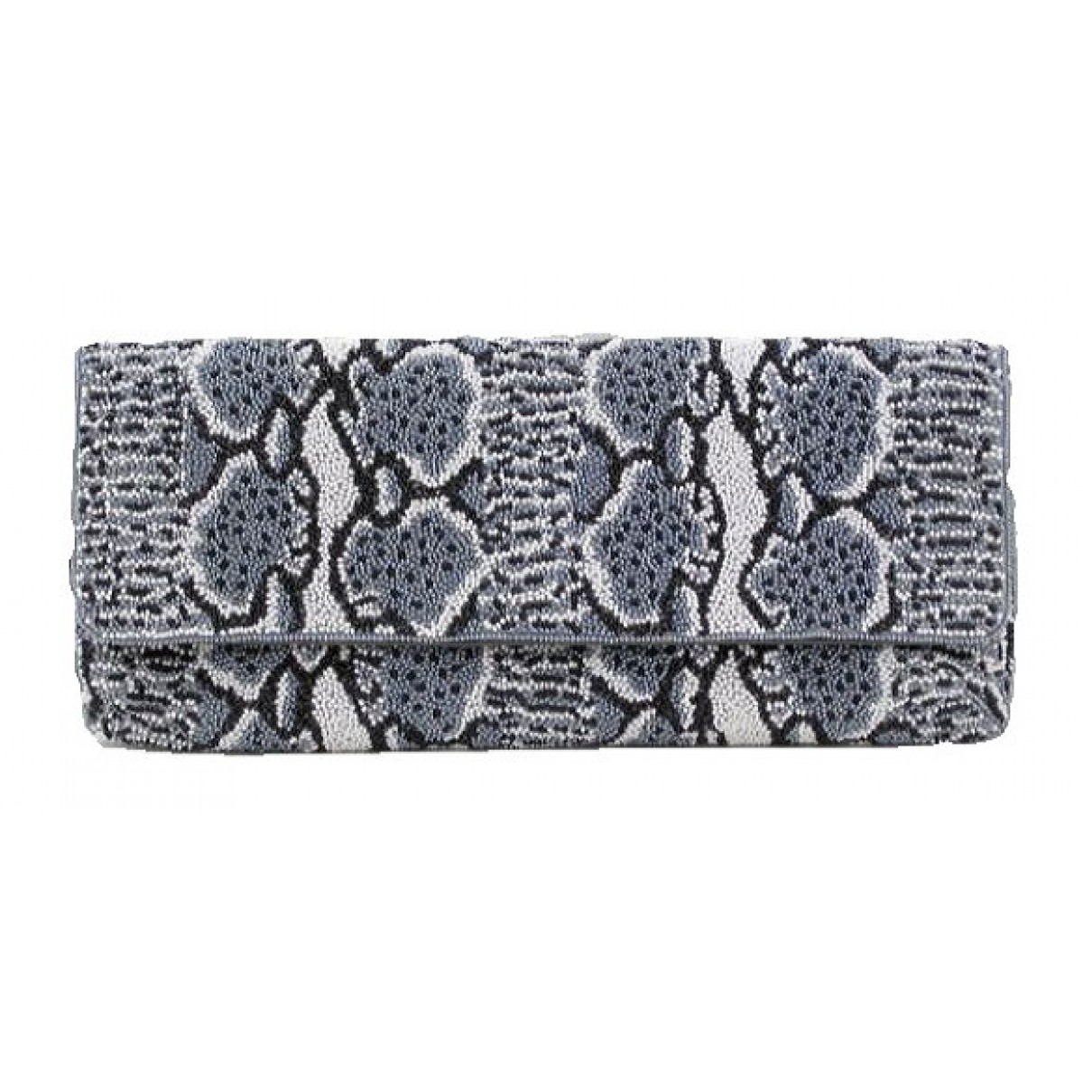 Clutch with Snake Print