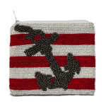 Coin Purse Stripes with Anchor