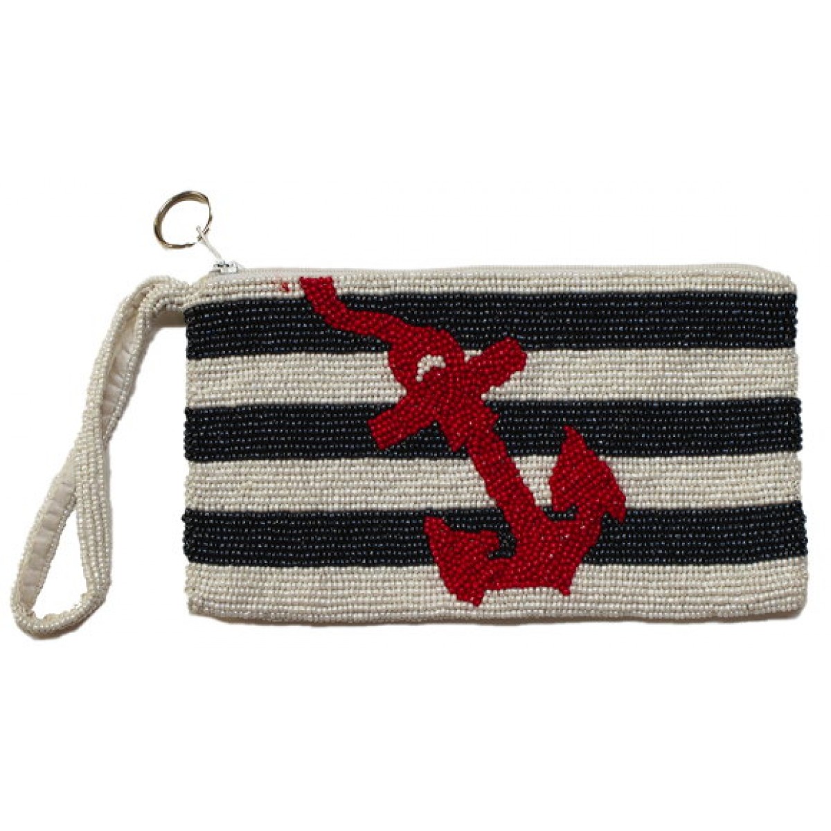 Cosmetic Pouch Stripes with Anchor