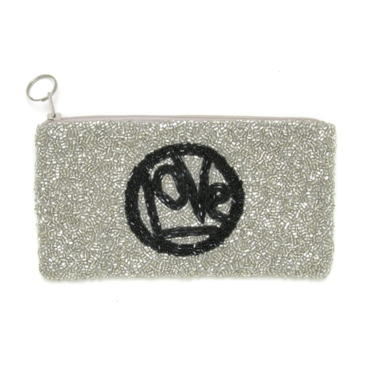 Cosmetic Pouch with Love Motif