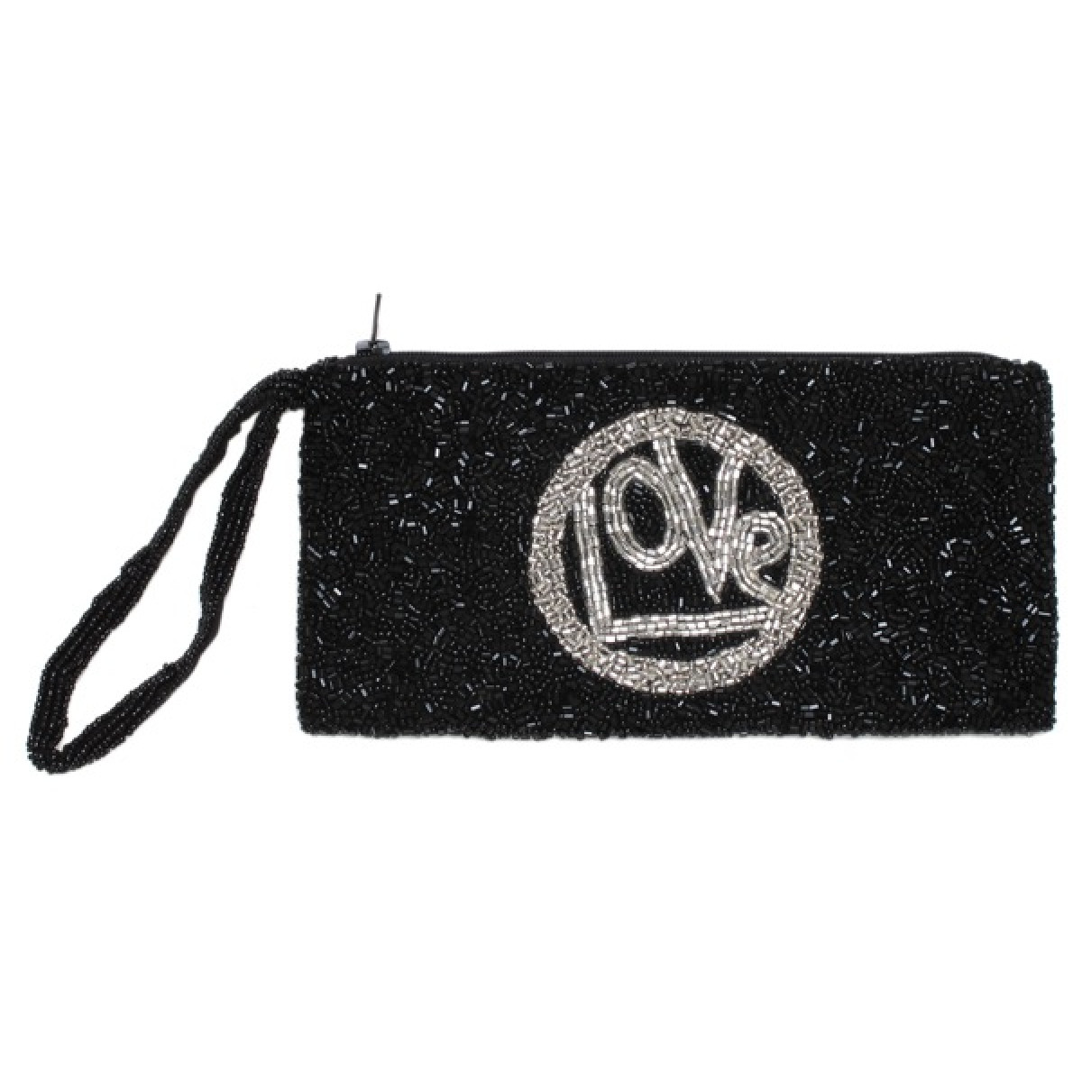 Cosmetic Pouch with Love Motif