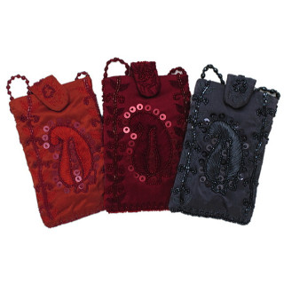 Cross Body Beaded & Embroidered Purse