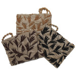 Cross Body Purse with Wood Beads