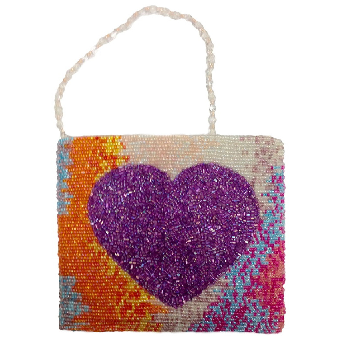 Cross Body Tie Dye with Heart Motif