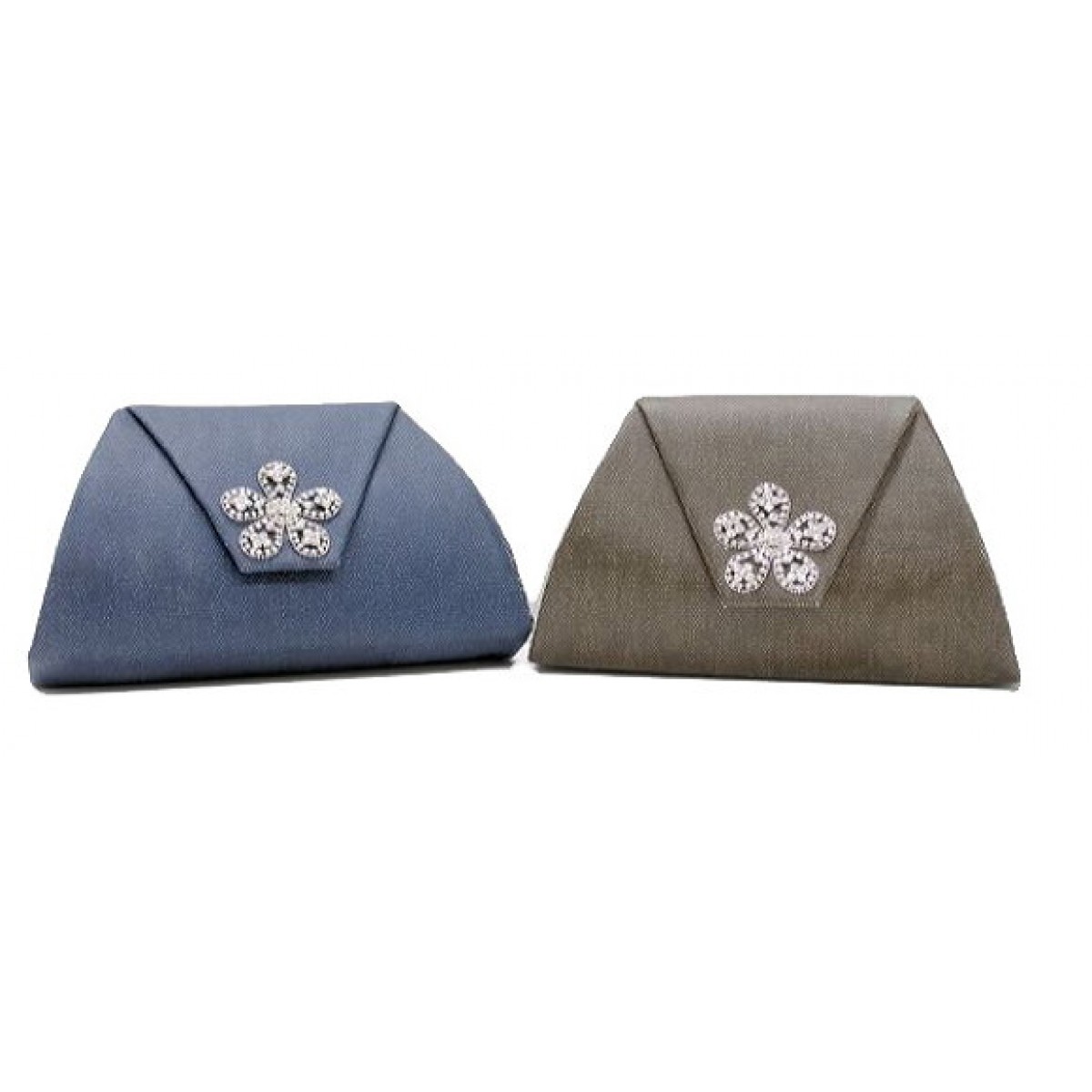 Crystal Broach Clutch with Strap