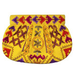 Embroidered Canvas Clutch