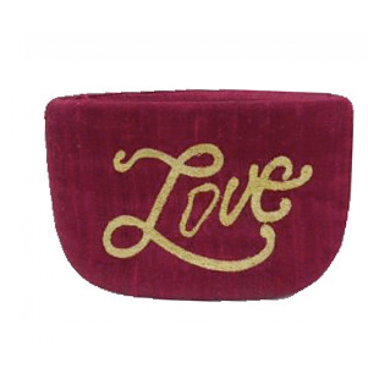 Embroidered Cosmetic Pouch LOVE