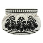 Embroidered Cotton Clutch