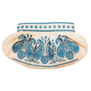 Embroidered Cotton Clutch Embroidered Cotton Clutch