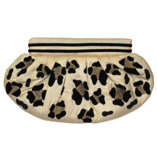 Embroidered Silk Clutch