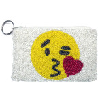 Emoji Beaded Coin Purse