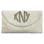 Envelope Clutch Diamond Font Monogram