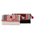 Floral Embroidery Clutch