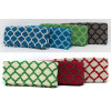 Trellis Print Clutch