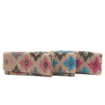 Fold Over Clutch Beaded Print