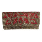 Fold Over Clutch Geometric Floral