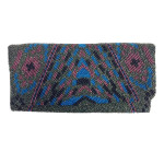 Fold Over Clutch Geometric Pattern