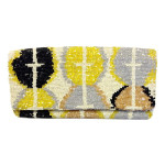 Fold Over Clutch Ikat Pattern