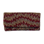 Fold Over Clutch Irregular Zigzag