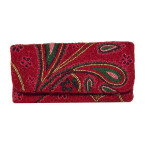 Fold Over Clutch Paisley Pattern
