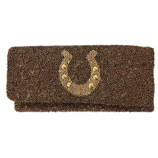 Fold Over Clutch with Horse Show Motif