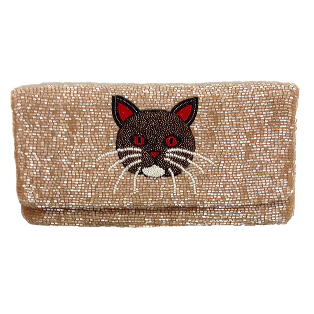 Fold Over Clutch with Martini Motif