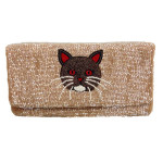 Fold Over Clutch with Martini Motif