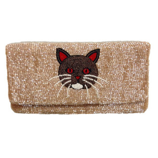 Fold Over Clutch with Martini Motif Fold Over Clutch with Martini Motif