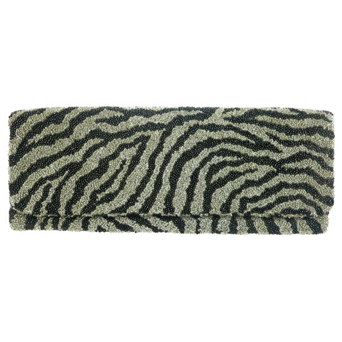 Fold Over Clutch Zebra Design