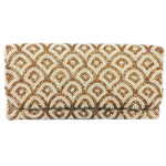 Foldover Clutch Fish Scales Print