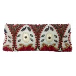 Foldover Clutch With Bone / Wood Beads
